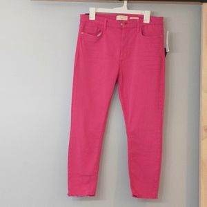 Jen7 by 7 for all mankind pink skinny jeans